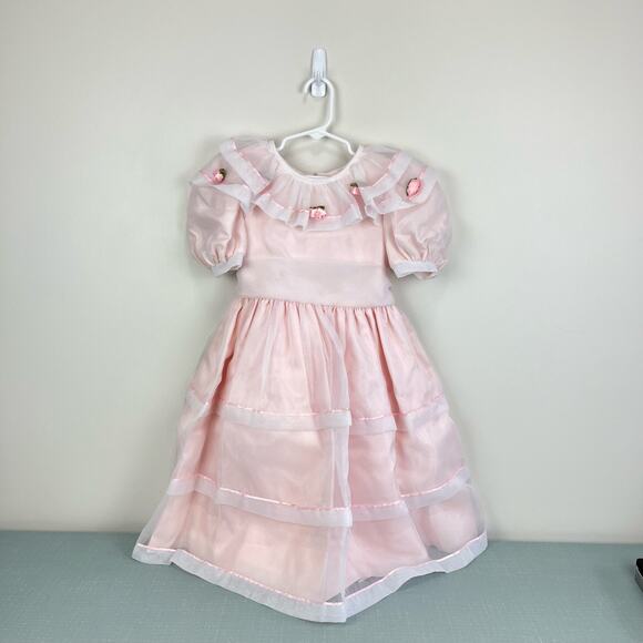 Vintage Sylvia Whyte Pink Party Dress 6 - Picture 1 of 15
